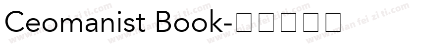 Ceomanist Book字体转换